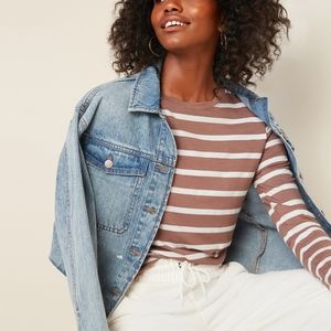 Old Navy Luxe Striped Long Sleeve